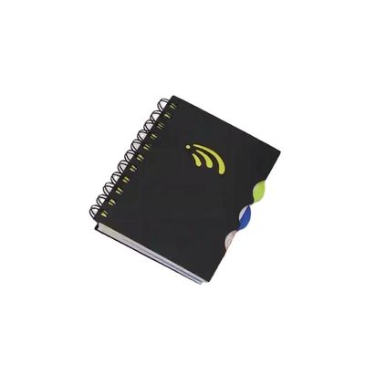PP Couverture A5 Projet Carnet de notes avec ligne horizontale à l'intérieur des pages et colorés PP Diviseurs